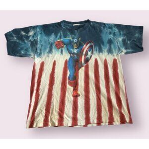 CAPTAIN AMERICA T-SHIRT Men XL MARVEL COMICS VINTAGE 1999 Universal Studios